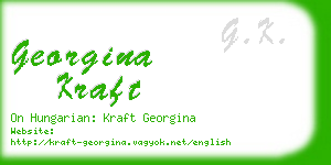 georgina kraft business card